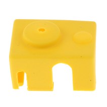 V6 Pt100 알루미늄 블록 3d용 실리콘 케이스, 옐로우, 설명, 黄色