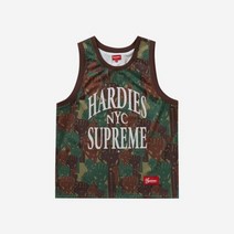 [정품] 슈프림 x 하디스 카모 베스킷볼 저지 그린 - 23SS Supreme Hardies Camo Basketball Jersey Green