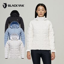 블랙야크 여성 겨울 구스다운 후드 숏패딩 등산점퍼 M큐브온다운자켓