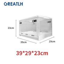 강아지 고양이 산소방 펫케어 산소방 애완 동물 아기 사육 상자 산소 룸 접이식 휴대용, 사이즈 s