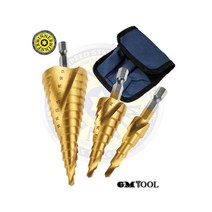 WINNER 위너 스텝드릴 세트 3PCS HSS용 철판 파우치 포함 W-ST3P 천공날 드릴비트