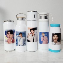 핸드디자인 박지현 굿즈 포토텀블러 머그컵 물병 사진 주문제작, 미니컵텀블러신형, 양면인쇄