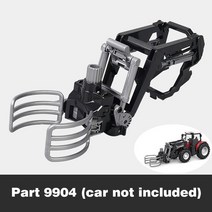 콤바인 트랙터 경운기 RC 자동차 원격 제어 농장 트랙터 농업 트레일러 LED 27MHZ 라디오 농부 합금 트럭 전자 용 선물, 10.Part 9빈티지4
