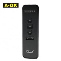 스마트 자동커튼 A-OK RF433 리모컨 AC123-01 용 커튼 모터/A-OK 관형 롤링 모터, 03 Black-06_01 without battery