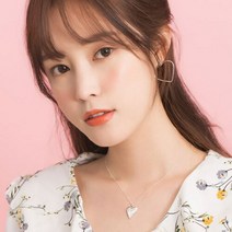 교복몰 하트목걸이 포인트목걸이 실버