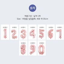 생일 이벤트 장식소품 숫자 알파벳 은박풍선 골즈로드, 알파벳은박풍선(소)로즈골드I