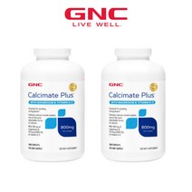 2병구성 GNC 칼시메이트 플러스 위드 마그네슘 & 비타민 D3 800 mg 240정