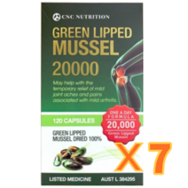 뉴질랜드 고농축 초록입 홍합 20000mg 관절 네옴유통, 7개, 120정