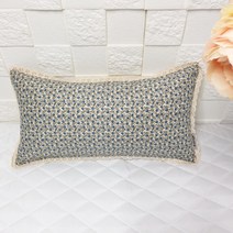 우리가 순면100% 안개꽃면자수 푹신한 수제 유아 편백 메밀 베개커버 2040(커버만)