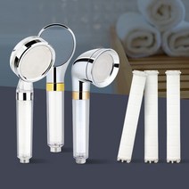 항균헤드필터 샤워헤드 필터샤워기 고급 샤워수전 핸드비데 욕실헤드 절수 미세살수판 수압상승 항균효과 염소 녹물 중금속 미세플라스틱 불순물제거 정수 연수 샤워기, 차차80_스와니S 필터헤드