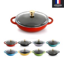 차세르 미니웍 18cm 가정용튀김 냄비 무쇠 인덕션 하이라이트 베이비웍 볶음 감바스, 루비