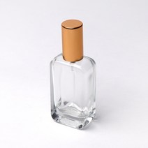새로핸즈 클램프 타입 유리 향수공병 직사각 골드캡 30ml, 단품, 1개