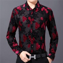 남자 꽃무늬셔츠 하와이안 캐주얼 탑 15