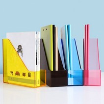 PYHO아크릴 파일꽂이 서류정리함 XSNH68, 1P, 브라운