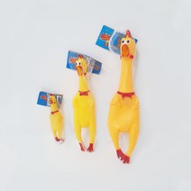 강아지 장난감 엽기닭 소리나는 미친닭 인형, 크레이지 치킨/중(29cm)