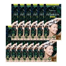 리체나 그린에디션 새치전용 샴푸형 염색제, 13개, 부드러운 갈색