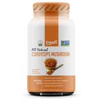 Fresh Nutrition 버섯 추출 동충하초 Cordyceps 해외, 6개