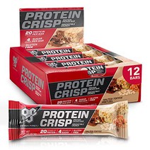 BSN Protein Bars - Protein Crisp Bar by Syntha-6 Whey Protein 20g of Protein Gluten Free Low Sug, 1, Salted Toffee Pretzel