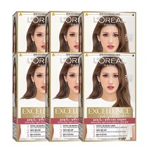 로레알파리 NEW 엑셀랑스 파리지앵 시크 염모제, 6개, 7.35-샌드베이지