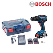 보쉬 충전 임팩 드릴 전동 드라이버 세트 2.0Ah 배터리 2개 GSB 18V-55, 보쉬_GSB 18V-55_세트