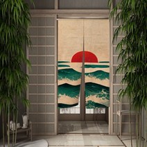 중문커튼 방풍 비닐 커튼 자석형 방한문 중문일본 문 커튼 식당 주방 우키요에 신사 파티션 드레이프 입구, 19 CLX00893_06 85x150cm
