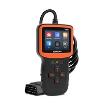 Car diagnostic tool car code card scanner detector engine fault diagnosis instrument detection suppo, [01] Black