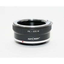 K&F 펜탁스 PENTAX K렌즈 PK-CANON EOS M 마운트 어댑터 렌즈 크로스 부착 pk-eosm (KFEOSM), 1개
