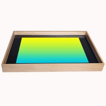 나무 샌드아트 매직 보드 라이트 학원 모래 놀이판, 삼색 조명 덮개 및 브래킷 없음