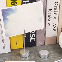 책상메모지 명함 스탠드집게 사무실 페이퍼 영수증홀더