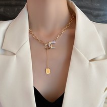 서지 명품목걸이 이니셜 목걸이 펜던트녀
