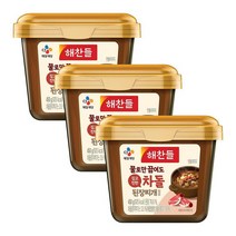 해찬들 청양초/차돌/바지락꽃게 된장찌개양념 요린이된장 450g X3 차돌, 차돌