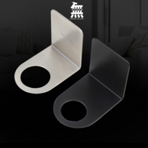 무타공마켓 공중부양홀더 샴푸 손소독제 걸이, 27mm, 블랙, 1개