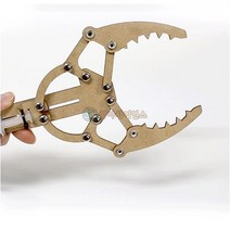 나무 유압 로봇팔 이관절 집게팔, 1개