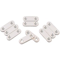 연결 보강 일자평철 47mm 10개 철물 경첩 스텐 가구고정