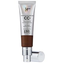 잇코스메틱 CC+ 크림 풀 커버리지 컬러 코렉팅 파운데이션 SPF 50+ 1.08온스 32mL 딥 모카