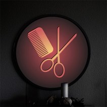 LED액자45R 헤어샵싸인.꾸밈, 타입3브라운