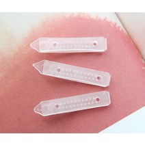 N97 반투명 플라스틱 애견핀대 5개 강아지 핀재료 부자재
