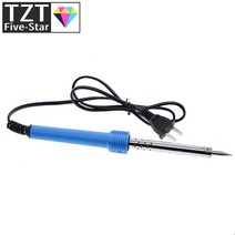 납땜 인두기 세트 TZT 220V 전기 인두 외부 가열 손 용접 공구 장비 60W 미국 플러그