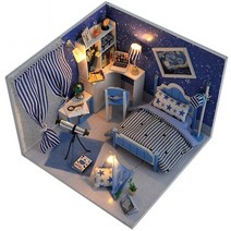 Clearance Sale Diy Assemble Miniature Dollhouse Wooden Toy Kit Educational For Children Christmas, 06 02