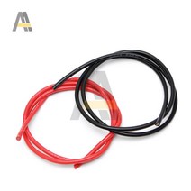 권선코일 구리선1쌍 14AWG PVC 실리콘 유연한 구리 2 M 전기 와이어 14 주석 도금 된 좌초 케이블 검정 빨, 01 2m_01 14 AWG