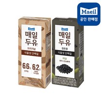 매일두유 식이섬유(리뉴얼오리지널) 190ml 12팩+검은콩12팩, 상세페이지 참조
