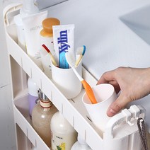 틈새수납장9cm 틈새 다용도 수납대 주방 욕실 화장실 좁은 틈새 초다층 선반 이동 가능 32번 AR Z, 9 폭 40 장 3 층 72 높이