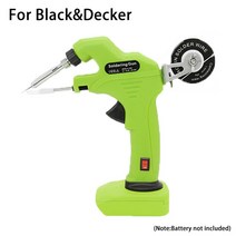 디월트충전기 호환 휴대용 납땜 총 빠른 용접 도구 Makita/DEWALT/Milwaukee/BlackDecker 18V 리튬 배터리, 01 For BlackDecker
