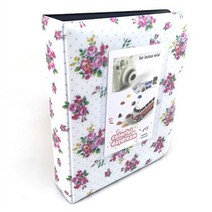 후지 인스탁스 미니 7s / 8/ 9S/25/50s/폴라로이드 카메라용 헬로헬리오 후지 인스탁스 포토 앨범, WHITE