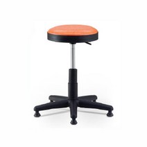 환의자(고정) 오렌지 학원 병원 원형 회전 보조 의자, 일반중심봉-오렌지