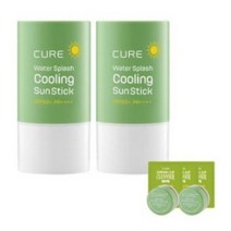 김정문알로에 큐어 쿨링 선스틱 SPF50+ PA++++ 23g x 2p + 체험키트, 4세트