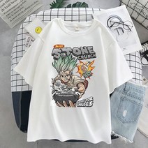 옴니뷰 Anime T-shirt men Graphic Cartoon Titan Attack Shingeki No Kyojin 티셔츠 하라주쿠 오버사이즈, 03 S9199-White_06 XXL