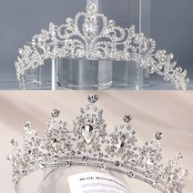 트윈클 공주 티아라 왕관 큐빅 브라이덜샤워 여아 왕관머리띠, 티아라2
