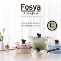 풍년 포시아D 올라 IH 통주물 인덕션 세라믹코팅 편수 양수 전골 곰통 냄비세트 판촉 집들이선물 신혼부부선물 명절선물, 18편수