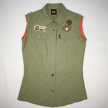 1351.엠엘비MLB 빈티지 민소매 남방셔츠/정품/여성 95